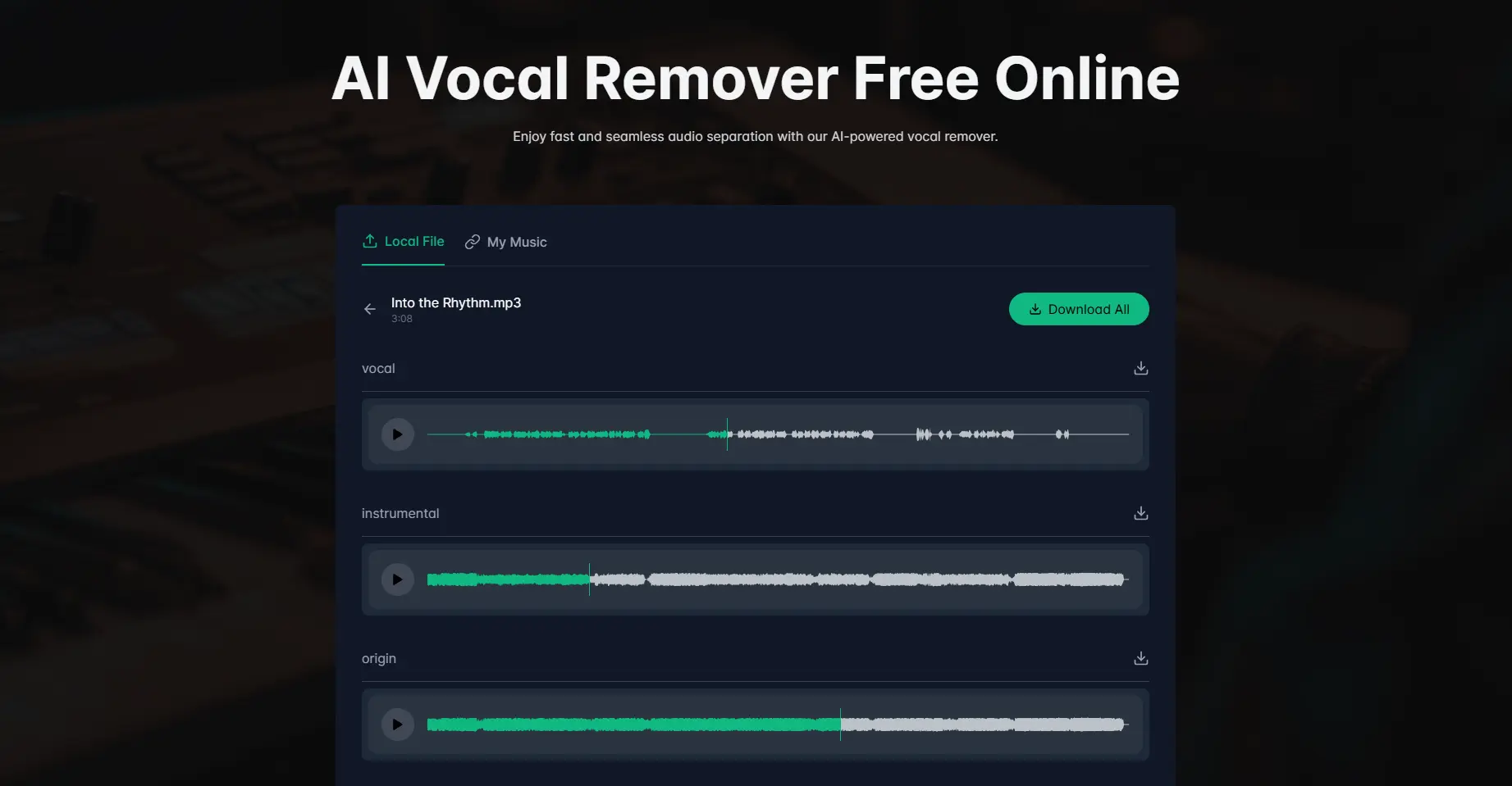 AI Vocal Remover Online