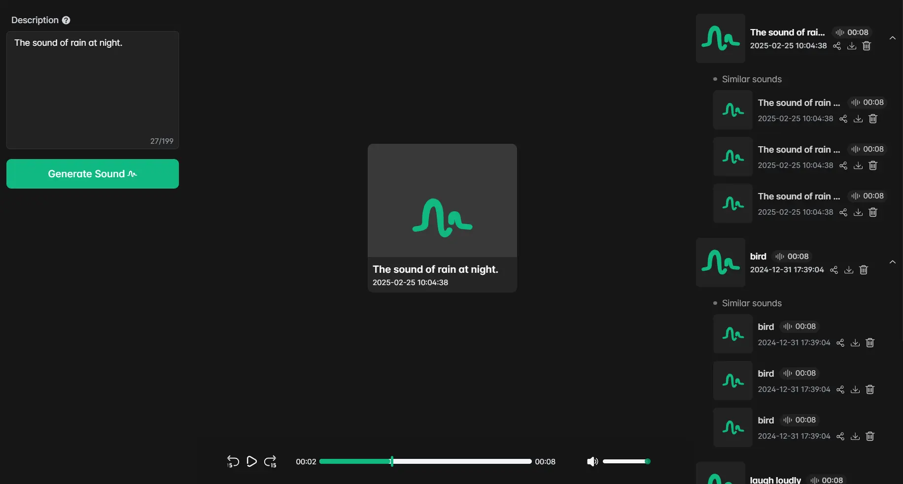 AI Sound Effects Generator